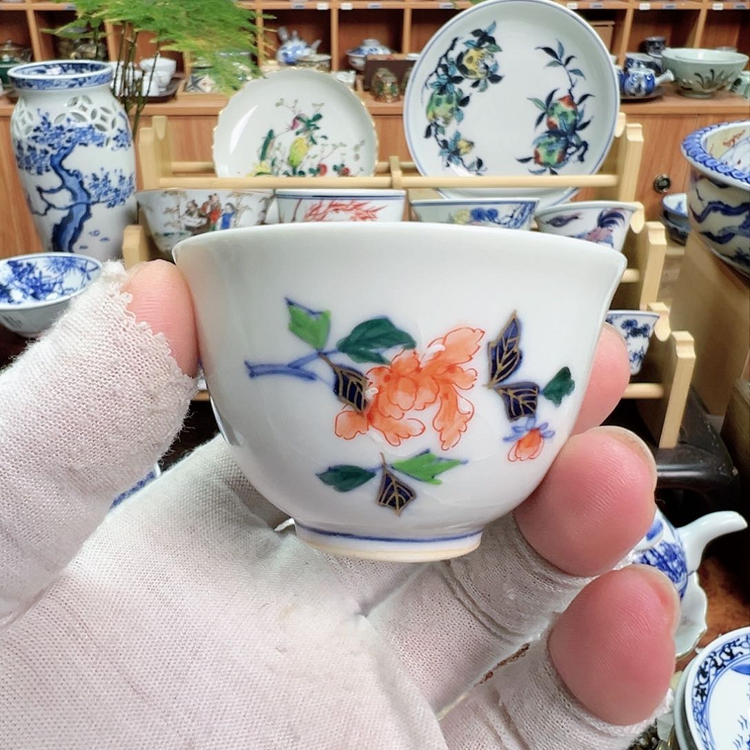 柴窑茶具小盘子茶杯茶壶