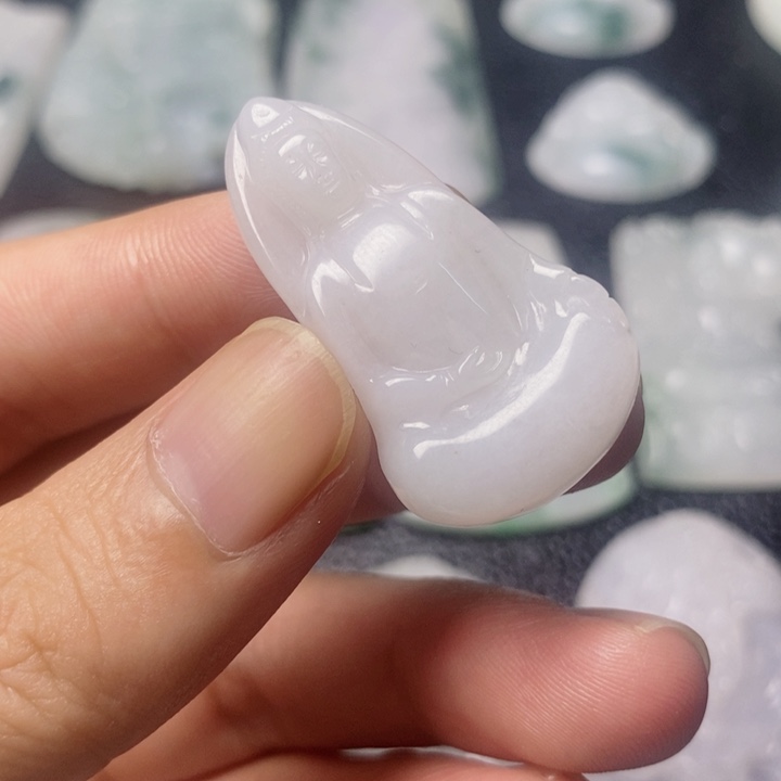 颈饰未镶嵌翡翠天然翡翠A货