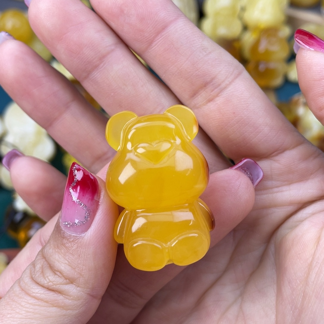 琥珀裸石未镶嵌蜜蜡