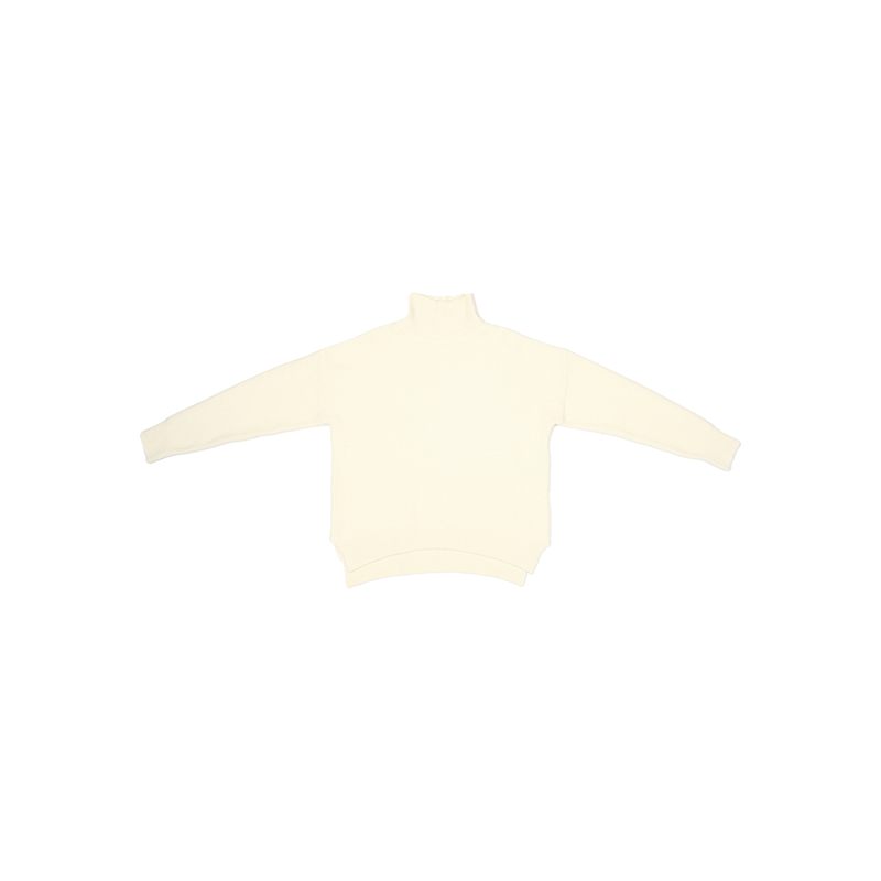 【U.M】立领宽松保暖纯色羊毛衫100%羊毛