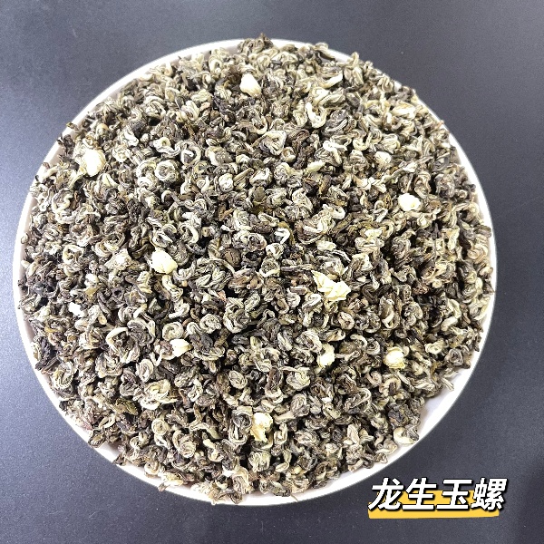 2025新茶茉莉龙生玉螺浓香甘甜茉莉花茶香气浓郁玉螺