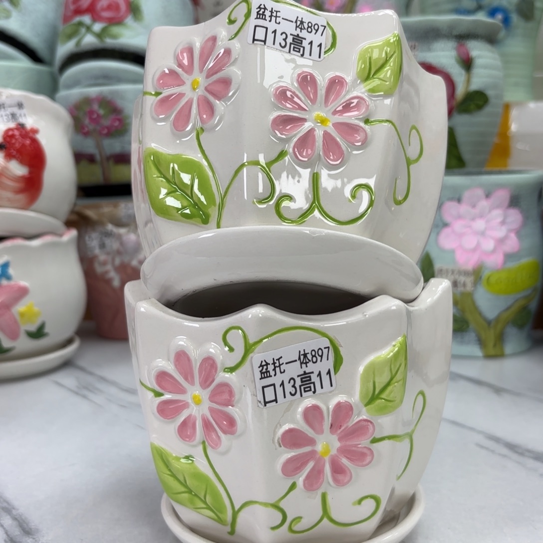@夏西陶瓷花盆@@5897