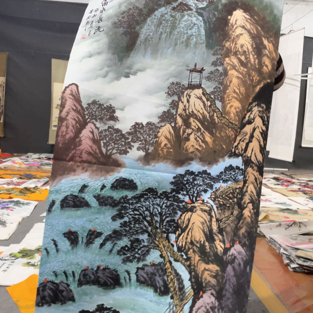 国画国画作品画心一张