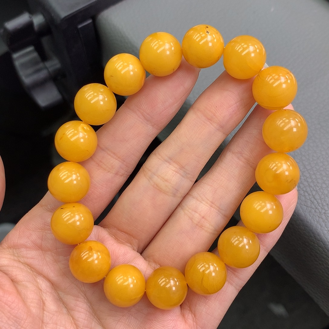 琥珀未镶嵌珠宝奇石12mm➕