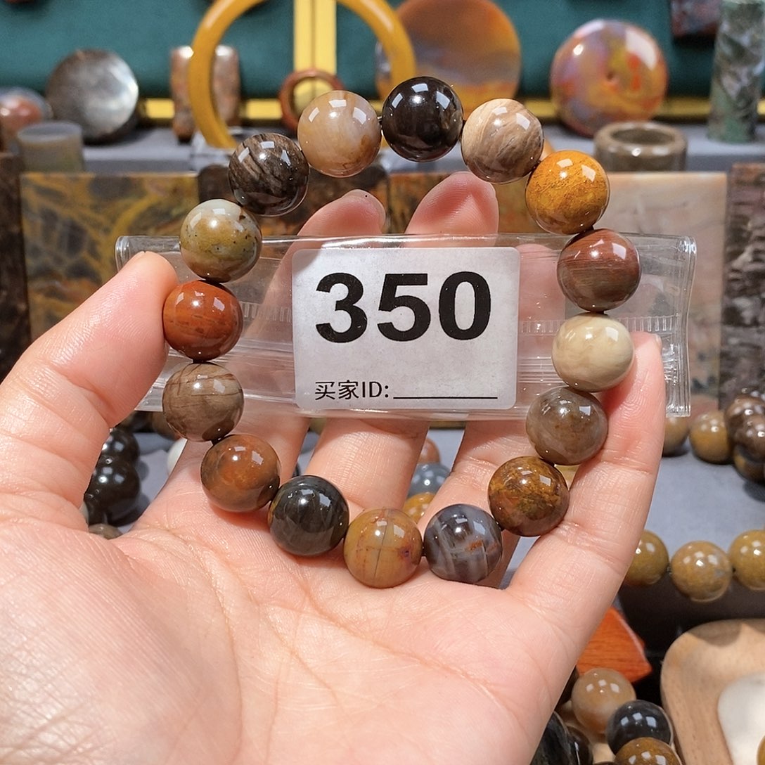 硅化玉天然北票硅化玉手串未镶嵌天然北票硅化玉手串