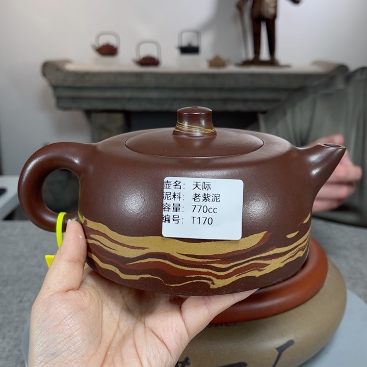 紫砂茶壶紫砂刻绘孤品