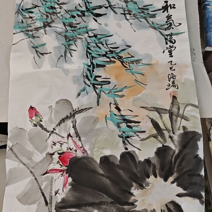 国画贾海瑞老师现场定制