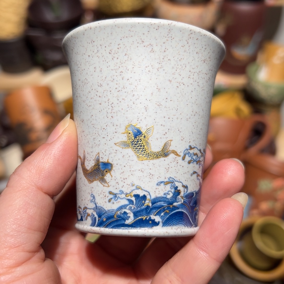 紫砂茶杯宜兴紫砂主人杯