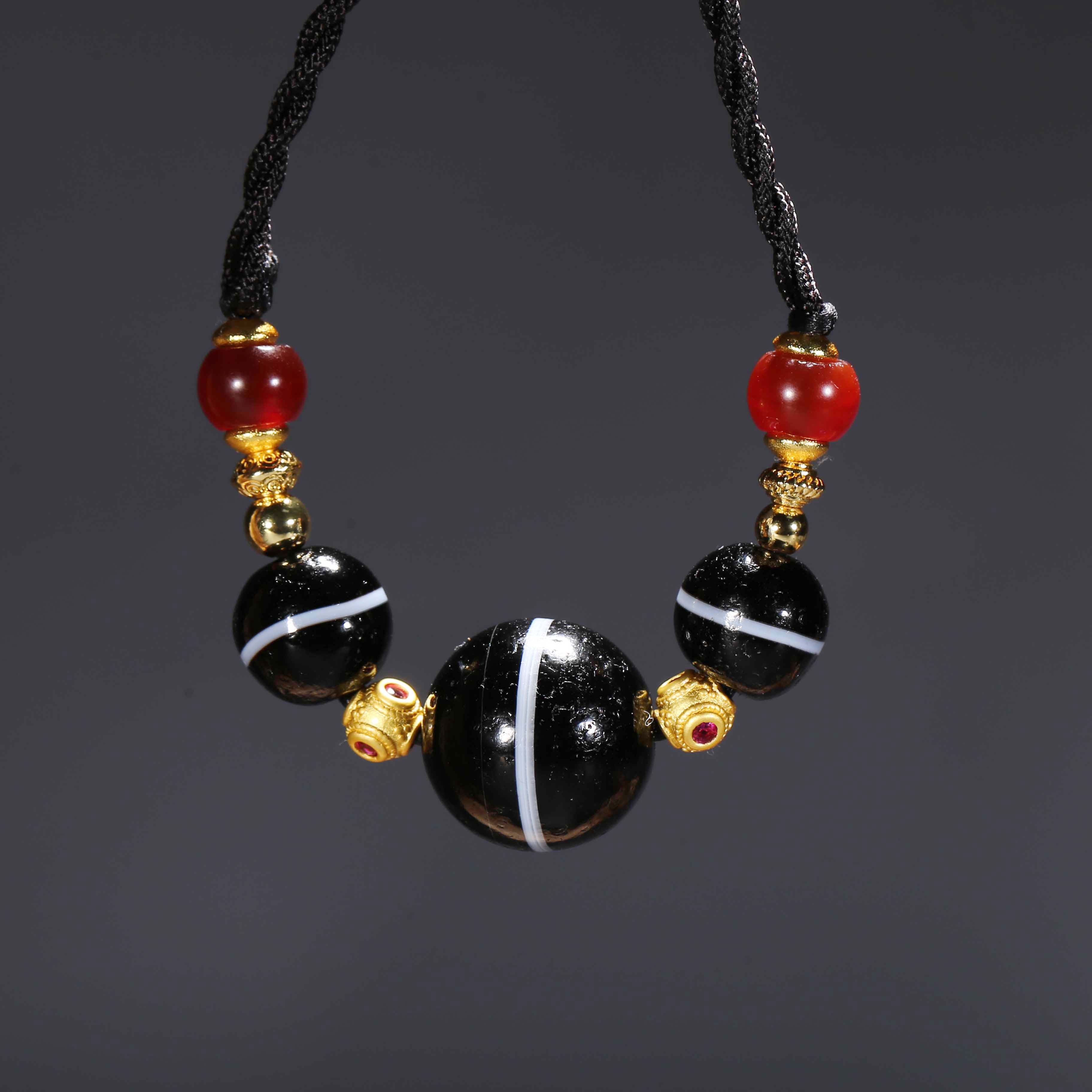 【济文阁】JOY20121360民国 药师玛瑙珠吊坠