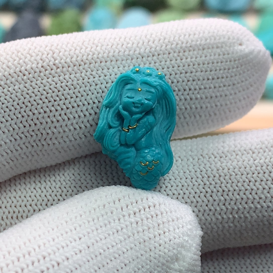 未镶嵌绿松石珠宝奇石