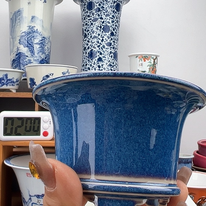 红陶送***风手工盆…………………………