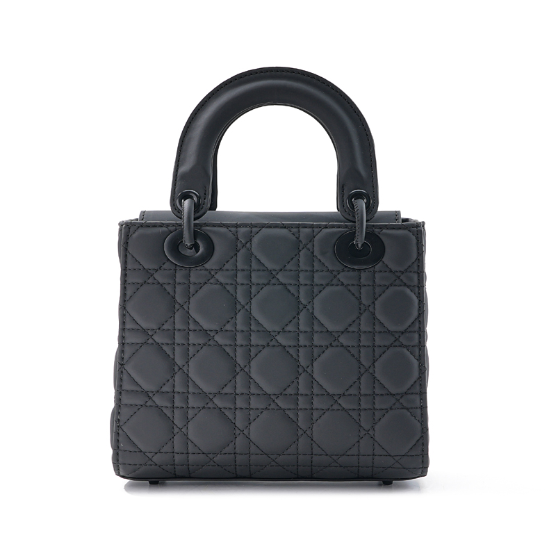 2025新款秋冬轻奢经典菱格手提法式时尚斜挎带飞包BX-磨砂黑