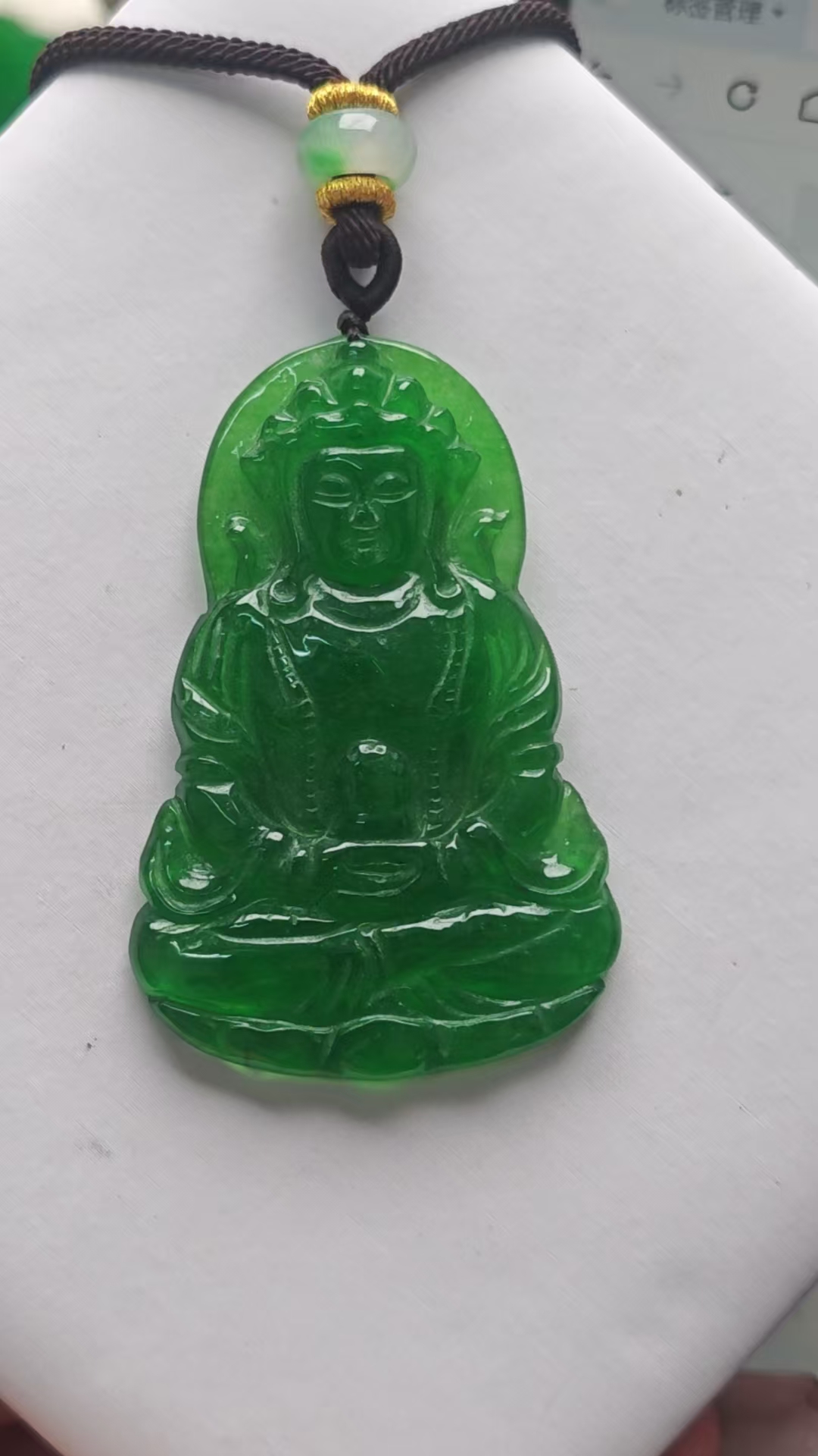 YY35翡翠常规吊坠【邂逅翡翠高冰吊坠，冰透绿意，开启浪漫时光】