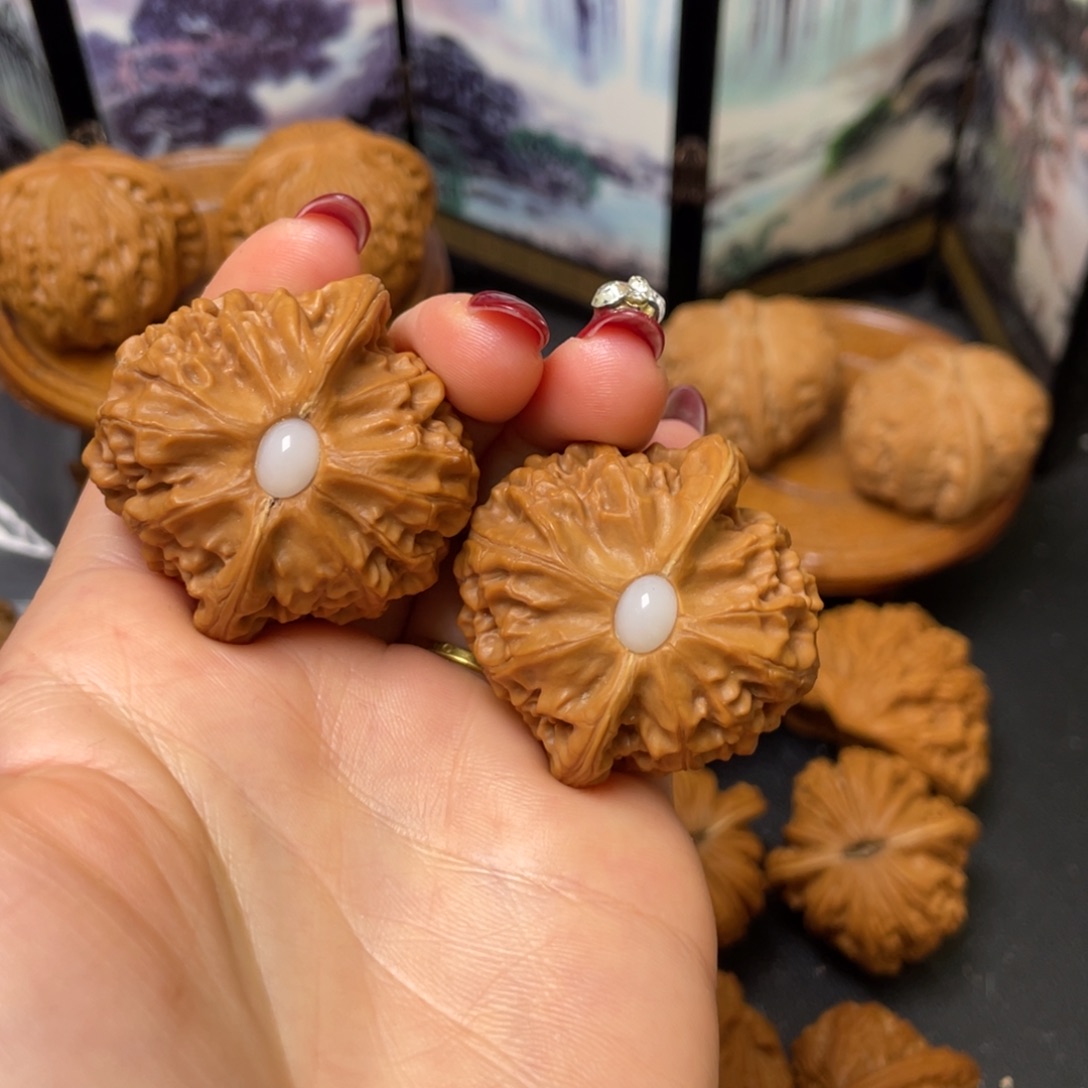 文玩核桃把件41宫灯