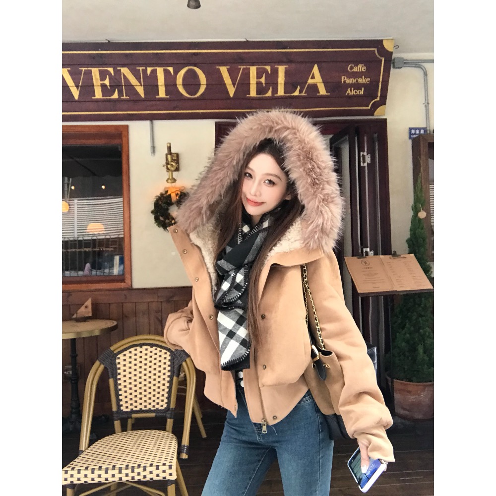 【自由行者】美式简约复古气质修身显瘦百搭短外套女D1007