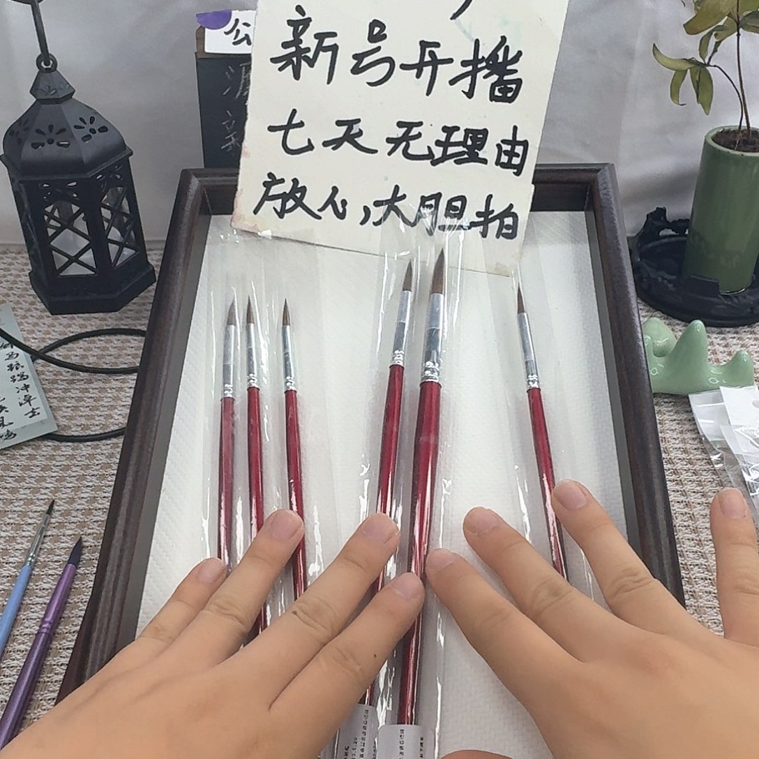 专业级水彩画笔套装六支装