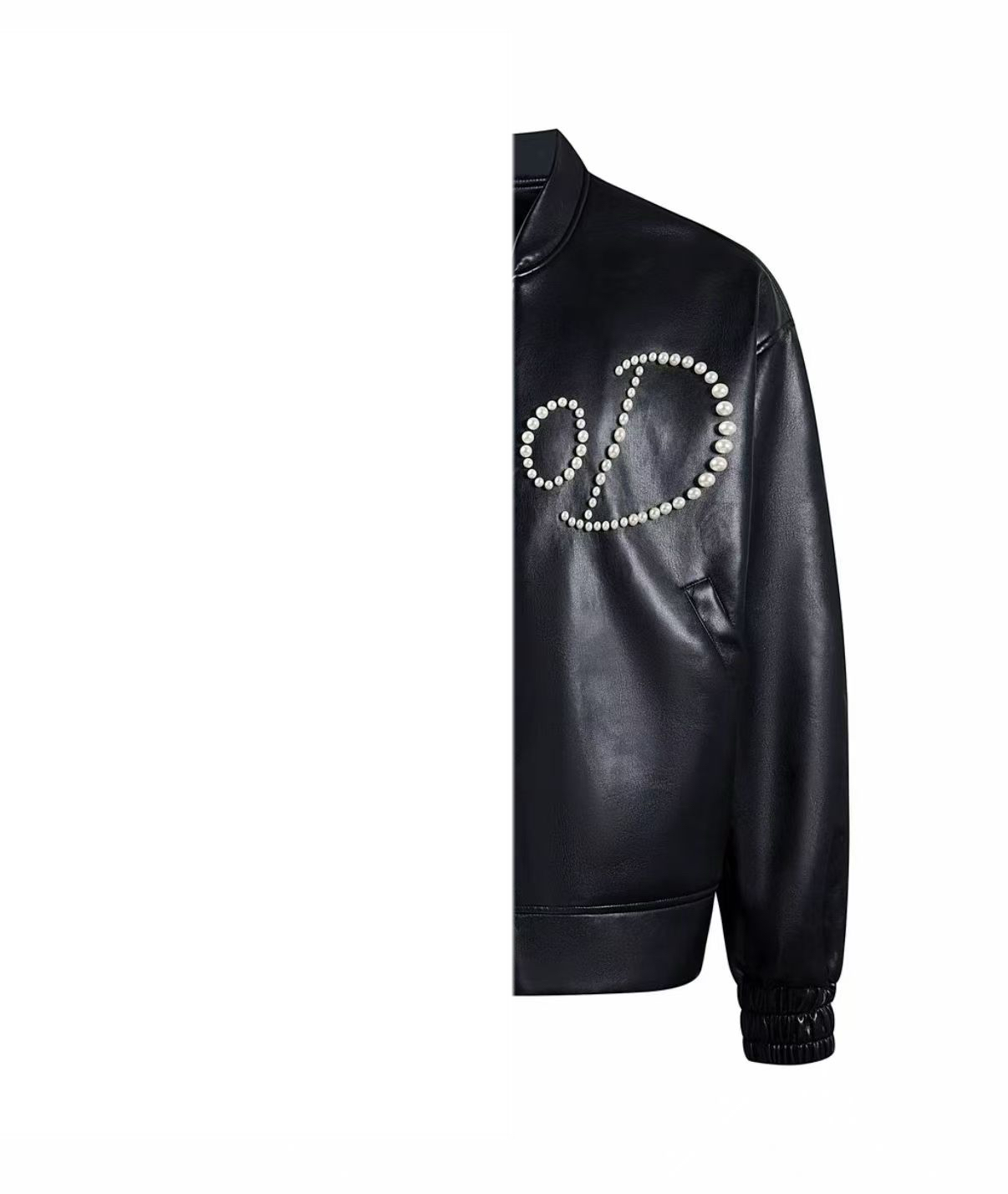 GOD轻奢潮牌珍珠高级感皮夹克-型号1082
