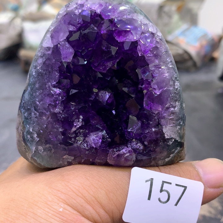 水晶珠宝半成品未镶嵌紫晶157