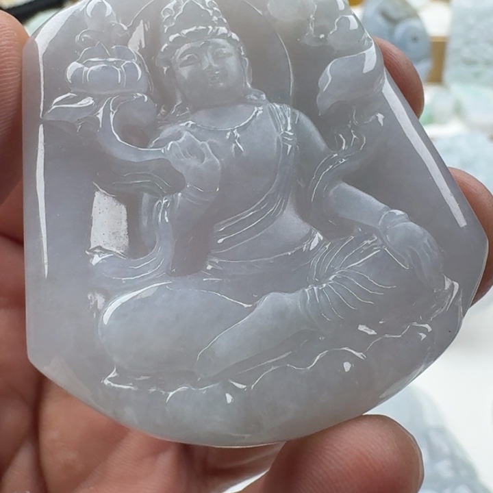 翡翠未镶嵌颈饰天然缅甸A货翡翠