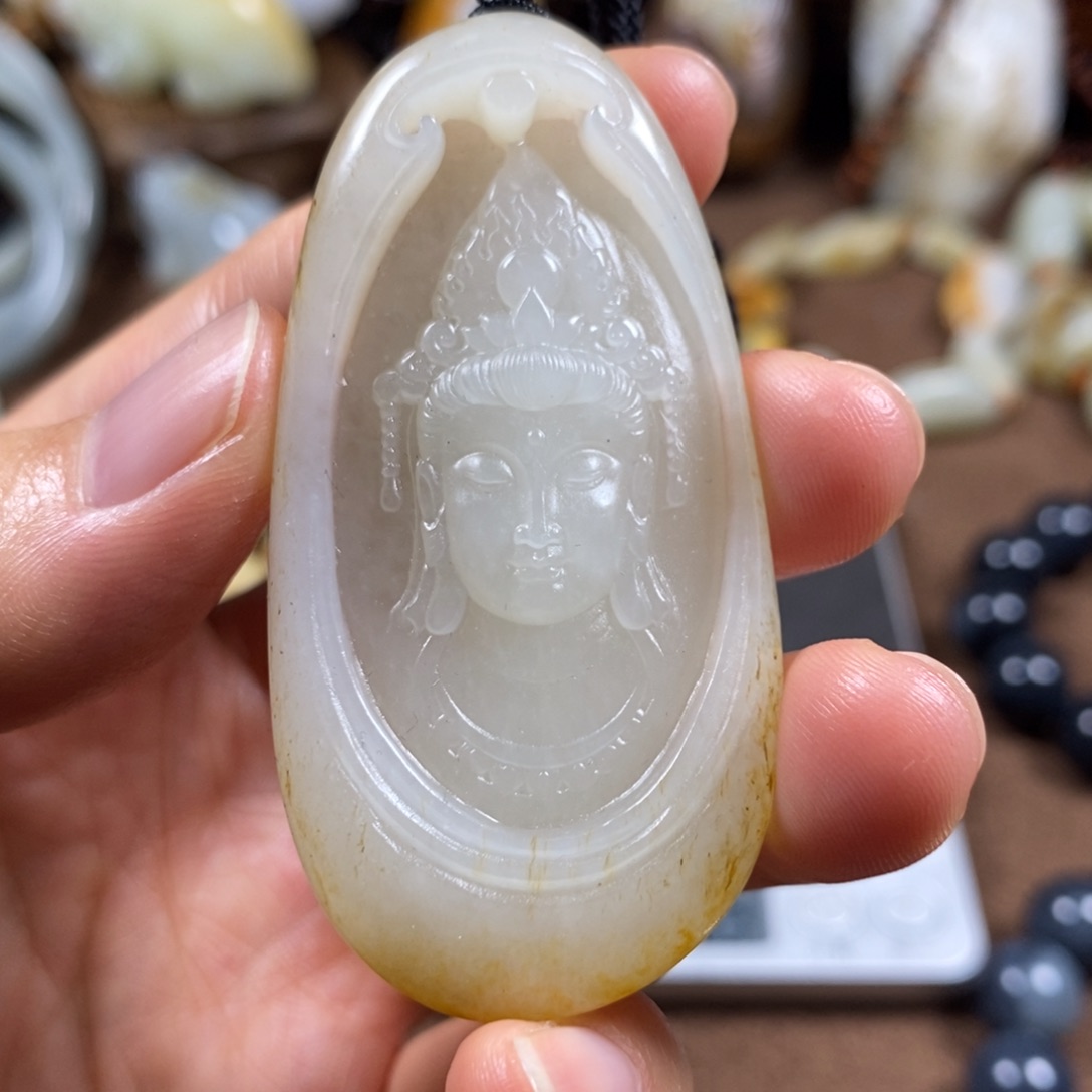 和田玉未镶嵌挂件