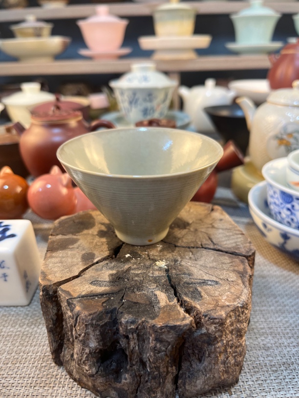 微瑕复古斗笠杯子容量60左右