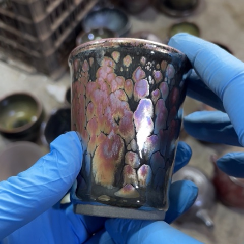 茶盏建阳建盏油滴闻香杯