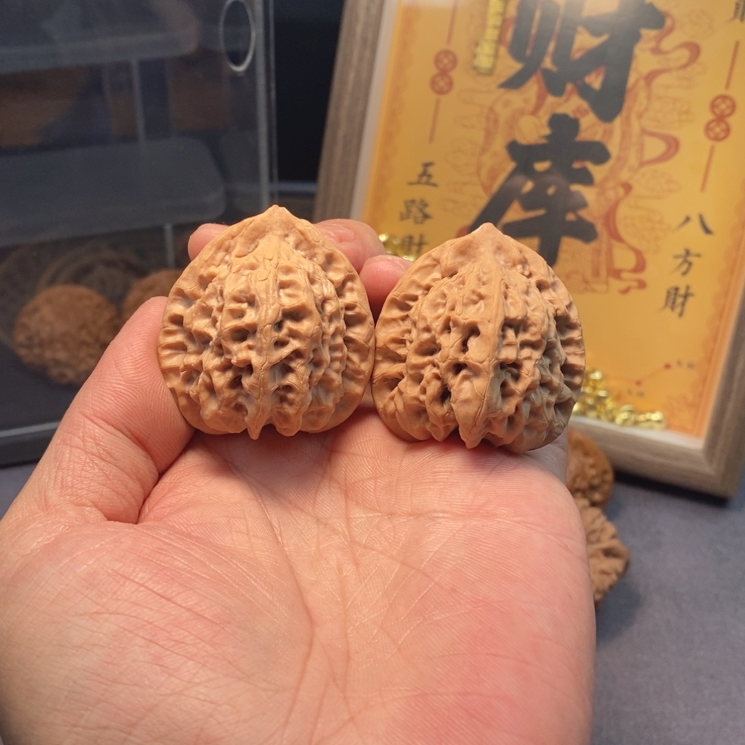 把件文玩核桃全品无修40尺头水儿挂月峰佛肚