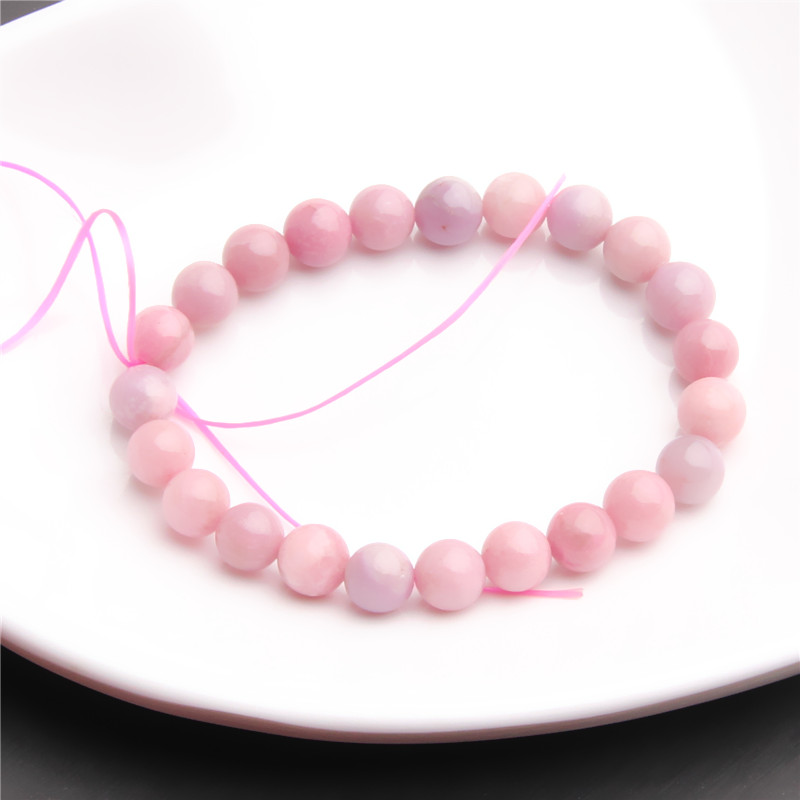 南非老料玉华樱花粉8.5MM圆珠手链 K0166 多样性发一