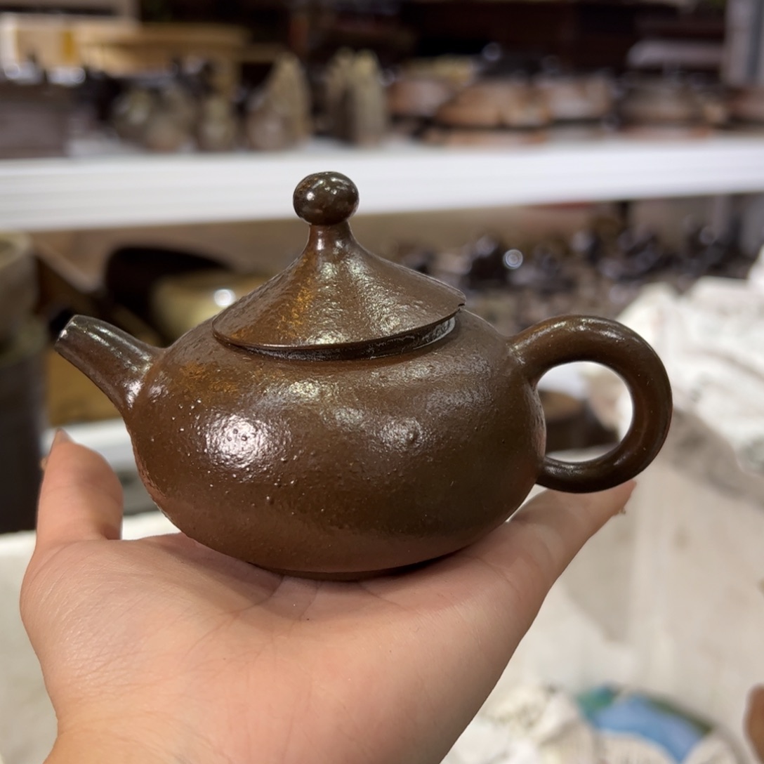 贵台龙窑柴烧茶壶98