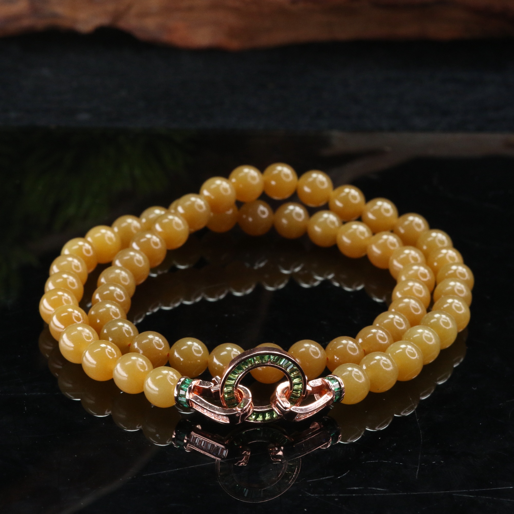 15和田玉且末糖项链/800143北京中保拍卖