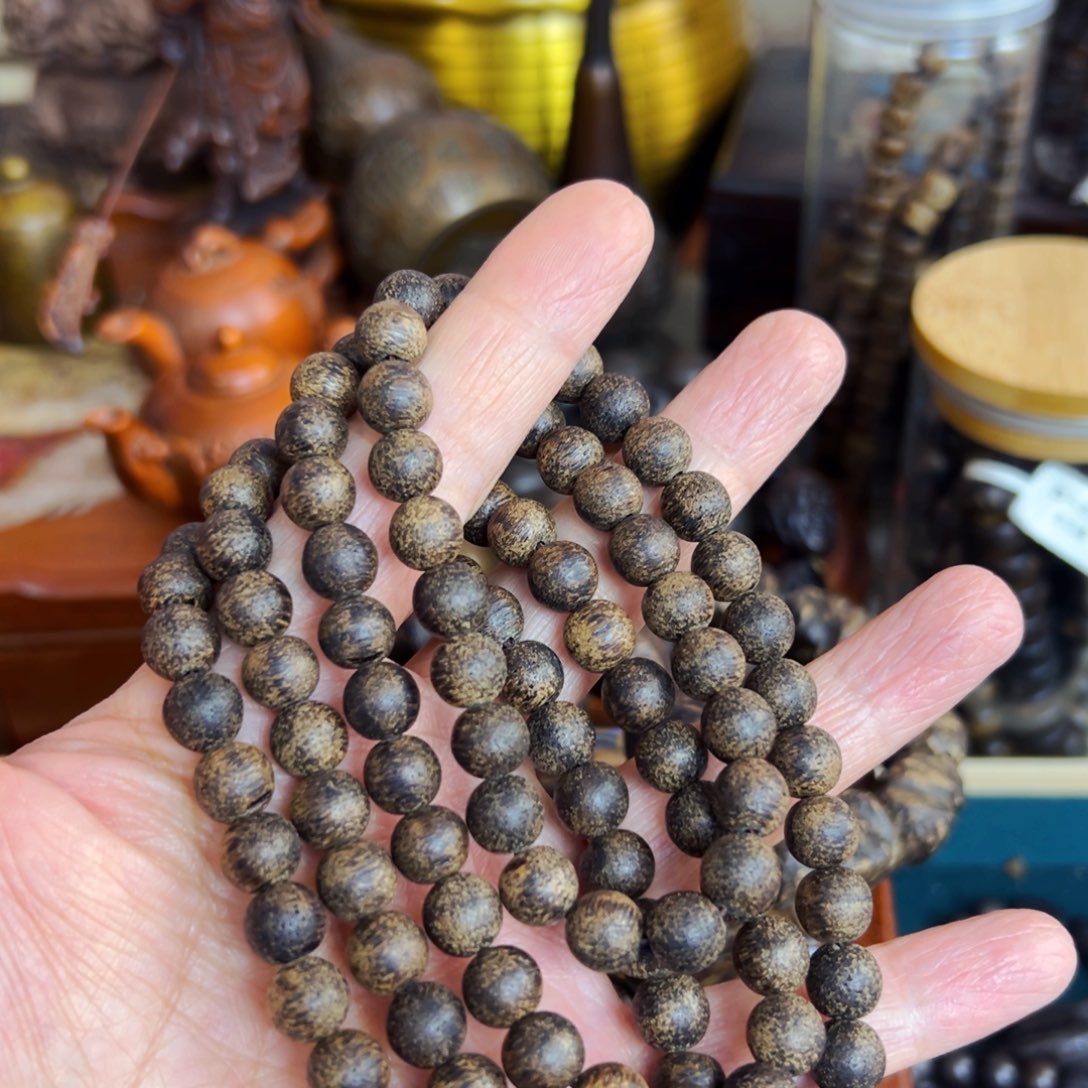 阴沉木精品高货文玩手串摆件把件