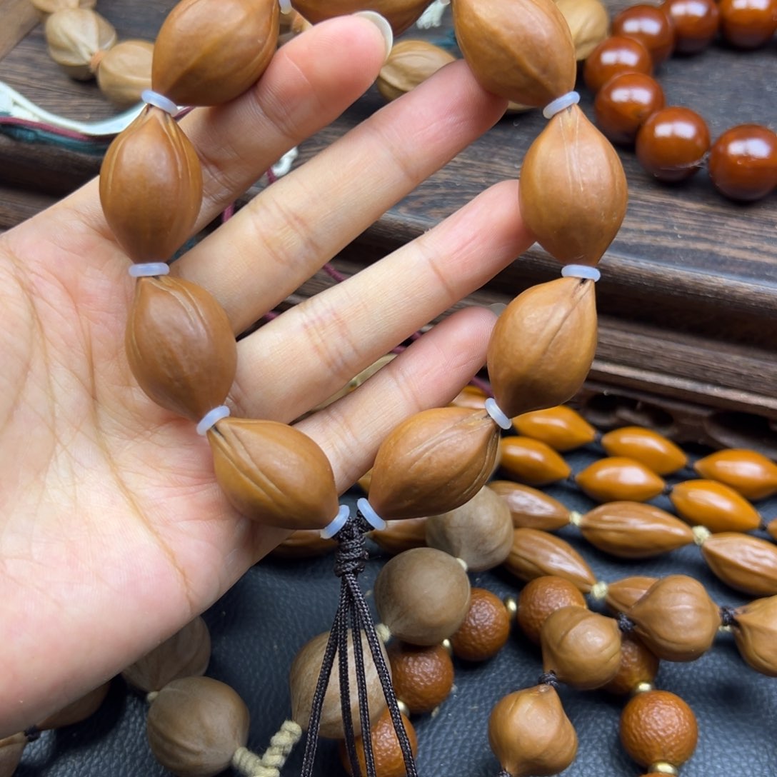 橄榄核手串/手链001。1.8四花