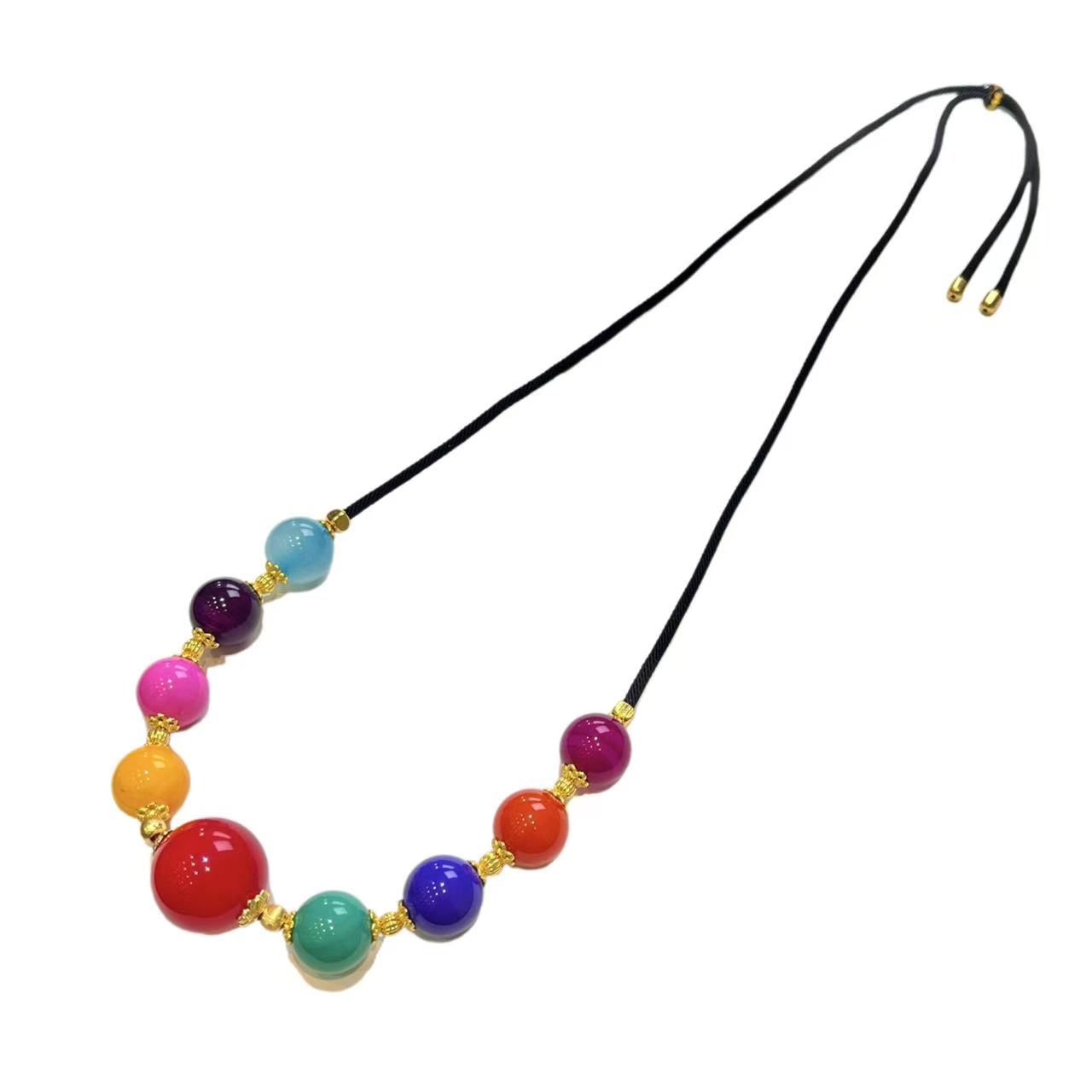 玛瑙多宝DIY项链 A28-271