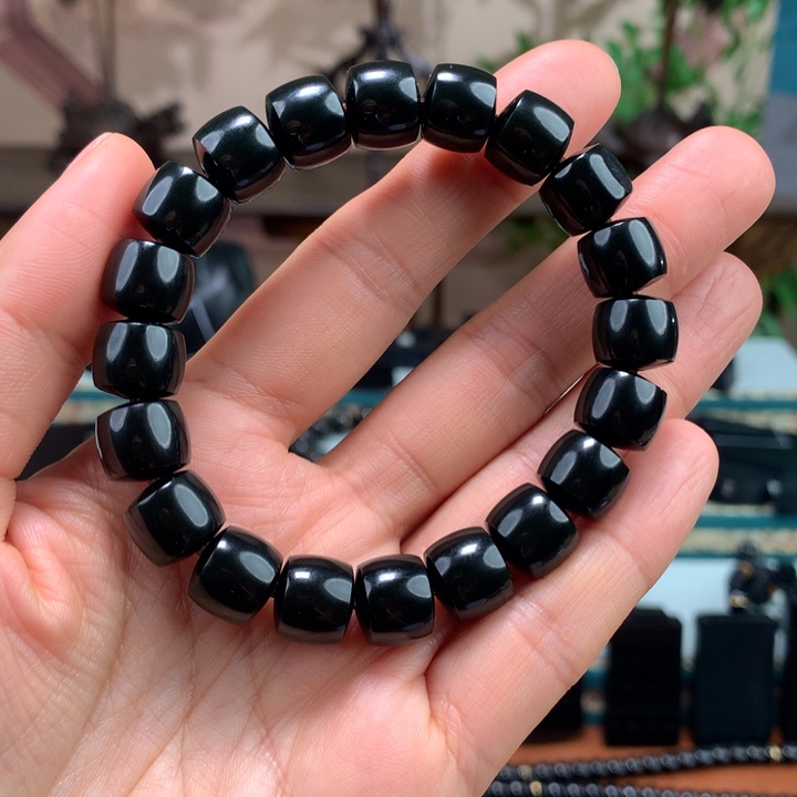 和田玉（青玉）手链未镶嵌