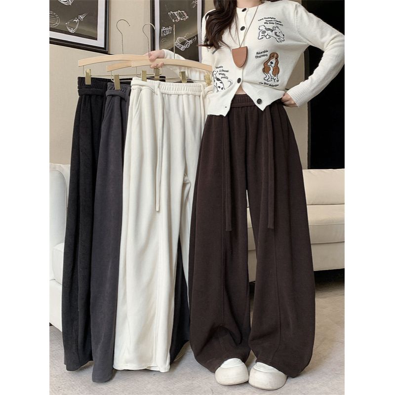 包包专属秋冬季新款弯刀裤加厚休闲裤3810