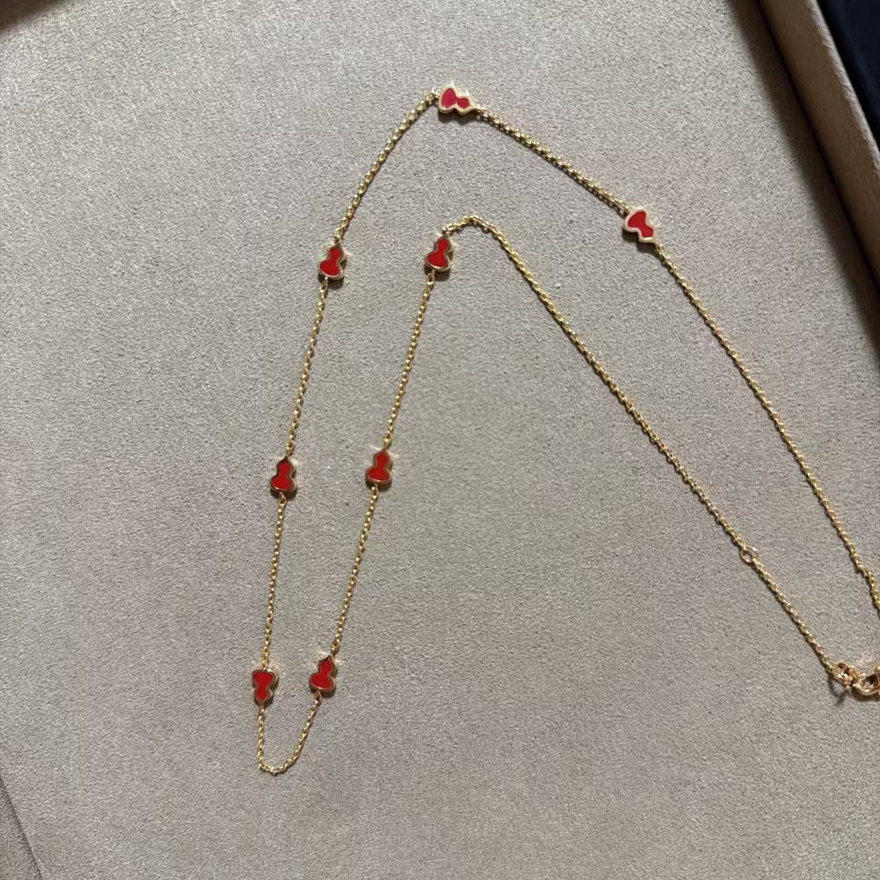 铜合金合成锆石项链 大公子高定多葫芦项链M1081