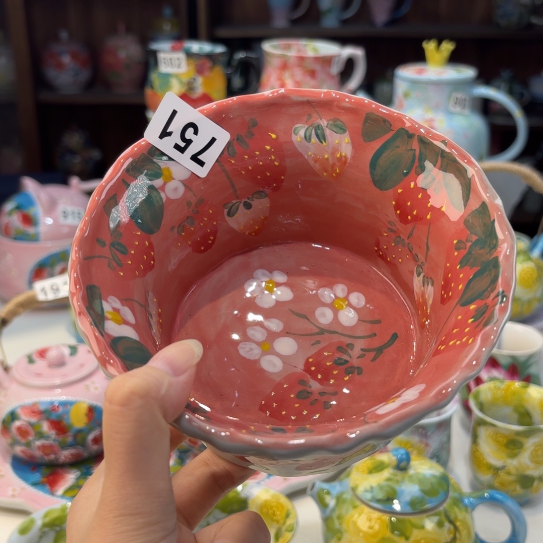 景德镇手绘高温釉下彩陶瓷茶具