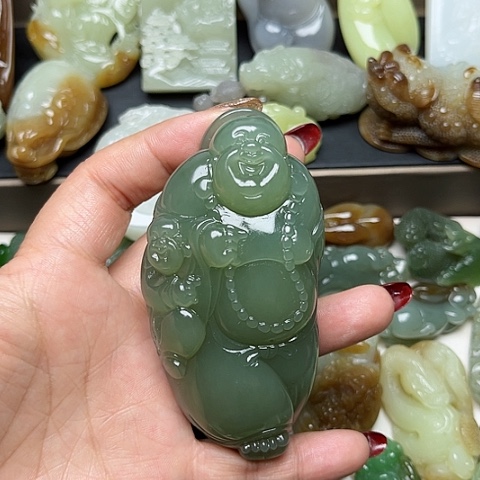 和田玉颈饰未镶嵌玄*公