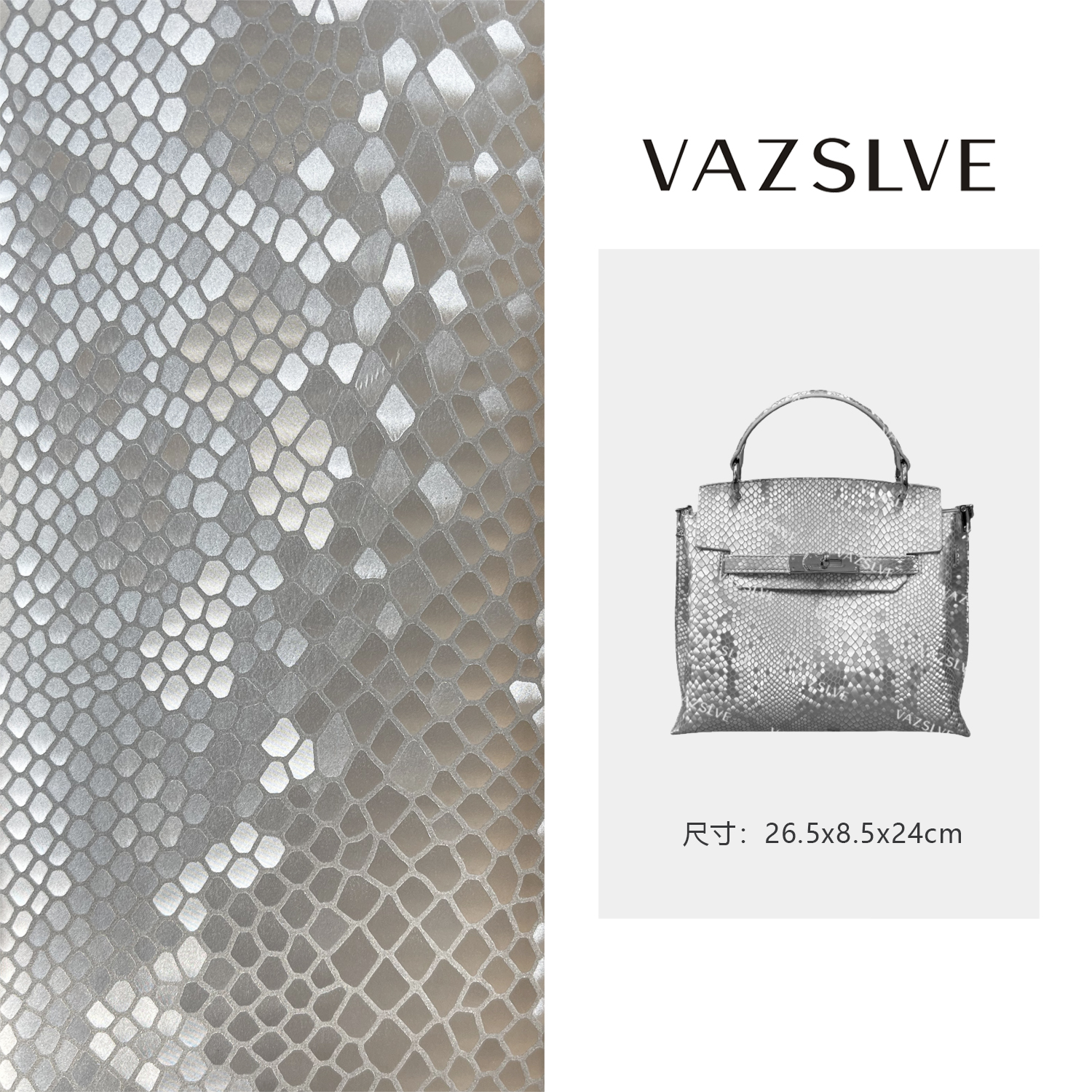 VAZSLVE/原创设计QYX-81307-银色 春季新款轻奢小包