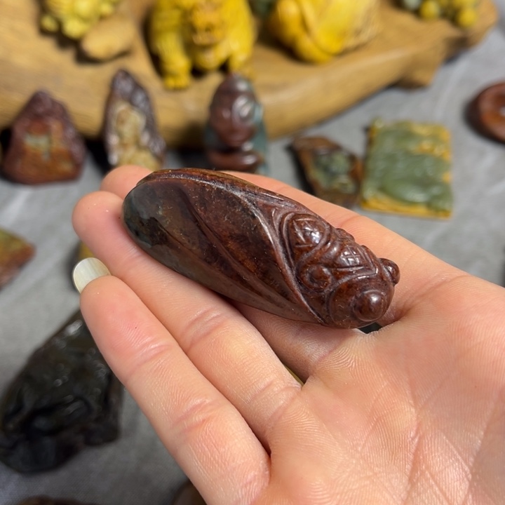 岫岩河磨玉（透闪石质玉）未镶嵌挂件