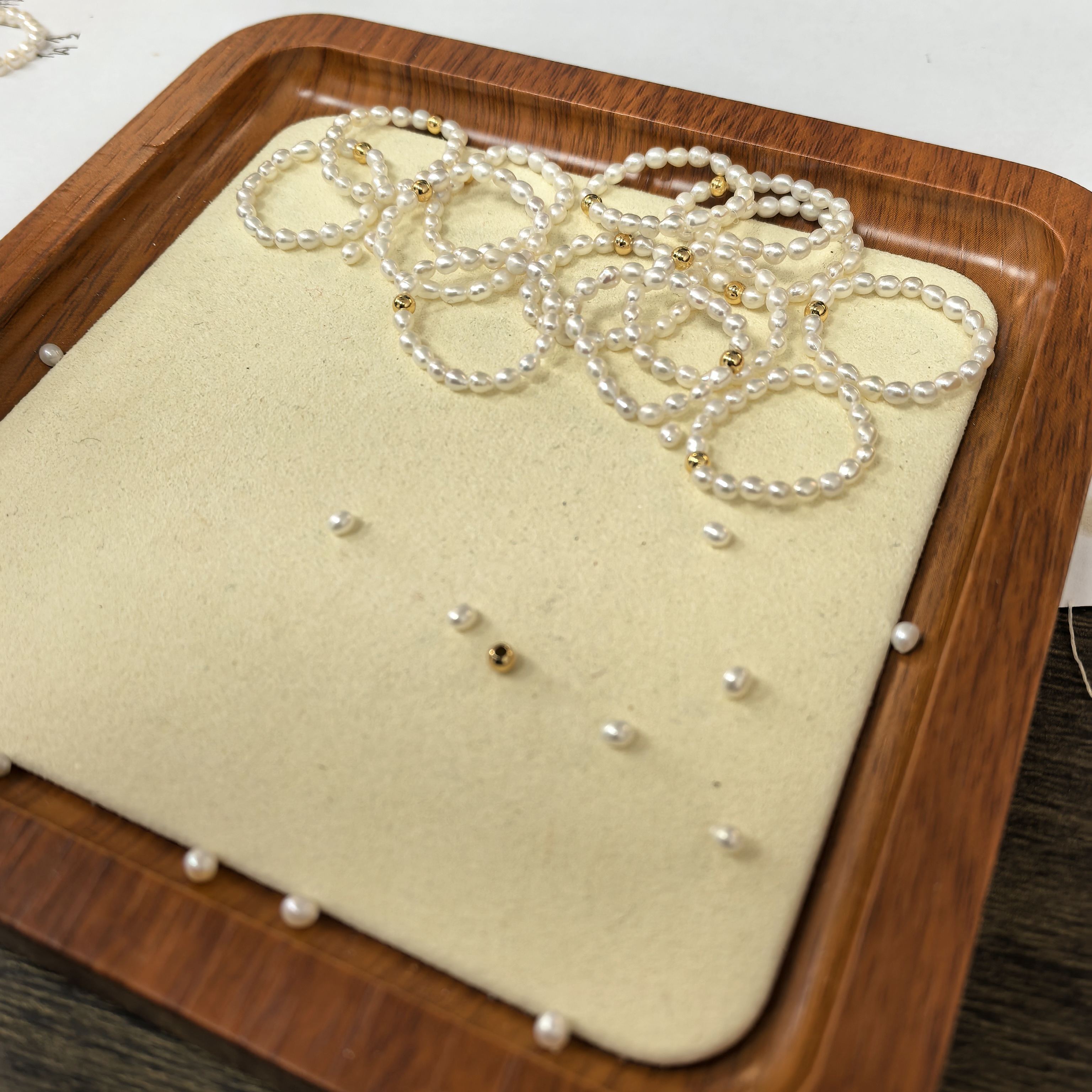 天然淡水珍珠原创DIY戒圈