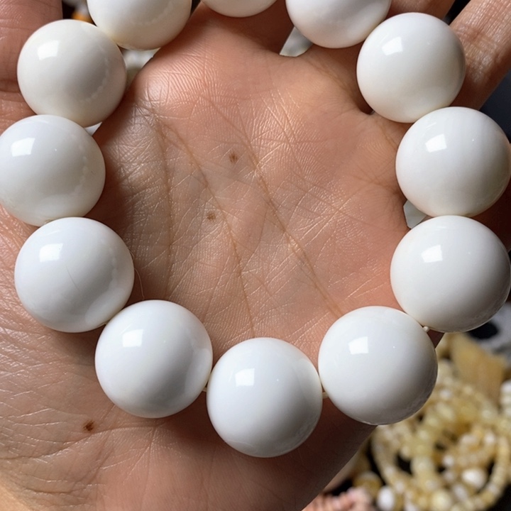 周***鱼手串/手链贝壳直播间2.0白色全品无暇