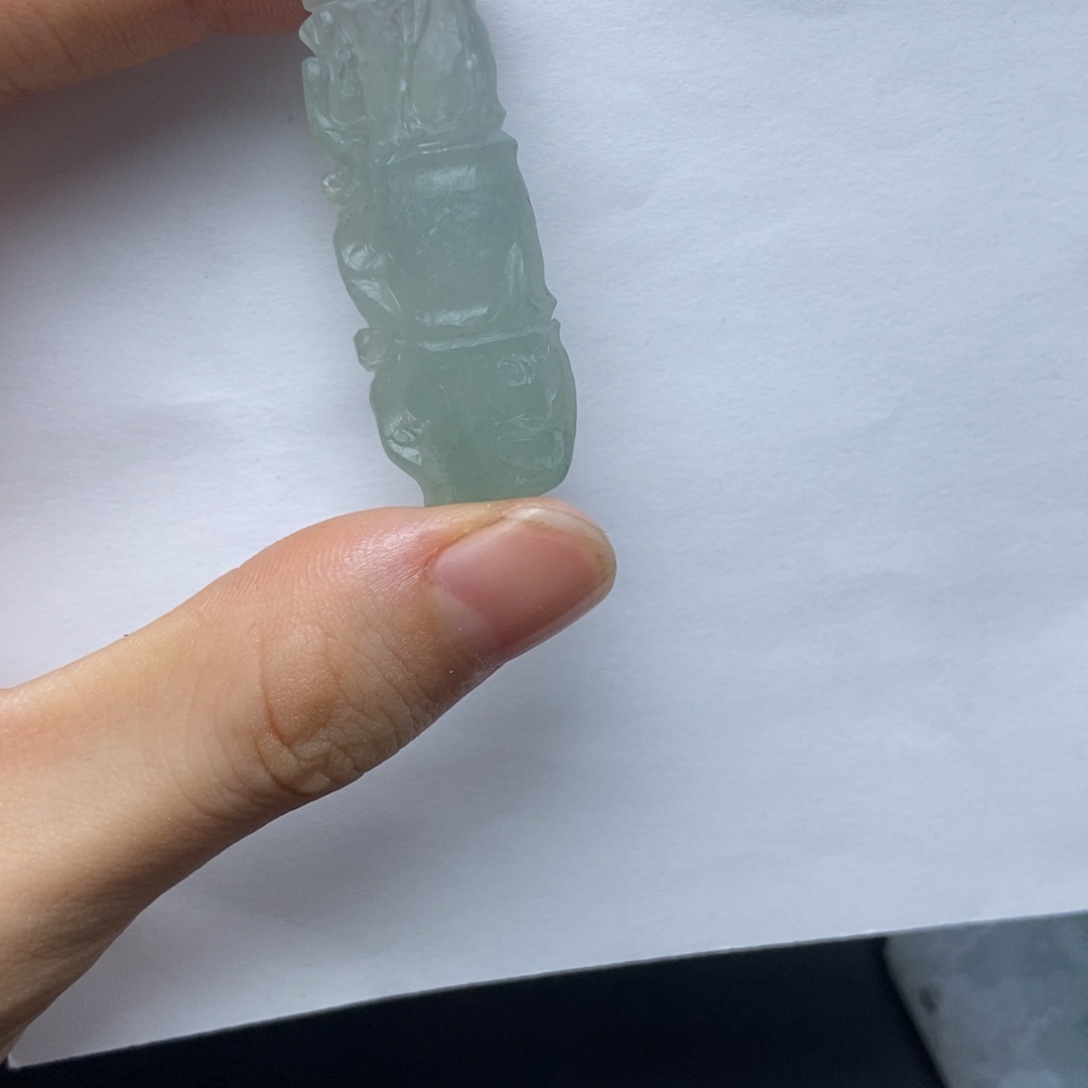 未镶嵌定制翡翠幸**星竹节