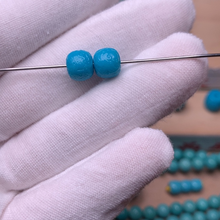 绿松石龙凤呈祥7.8未镶嵌