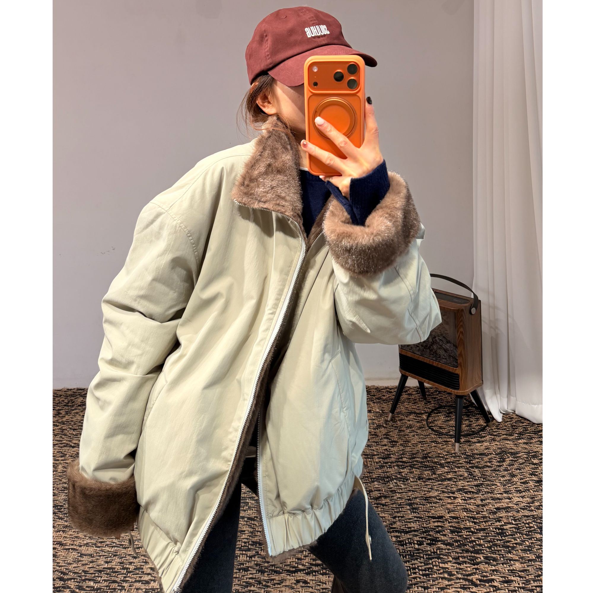 CPLUS SERIES 设计师品牌25冬季新品双面两穿简约外套