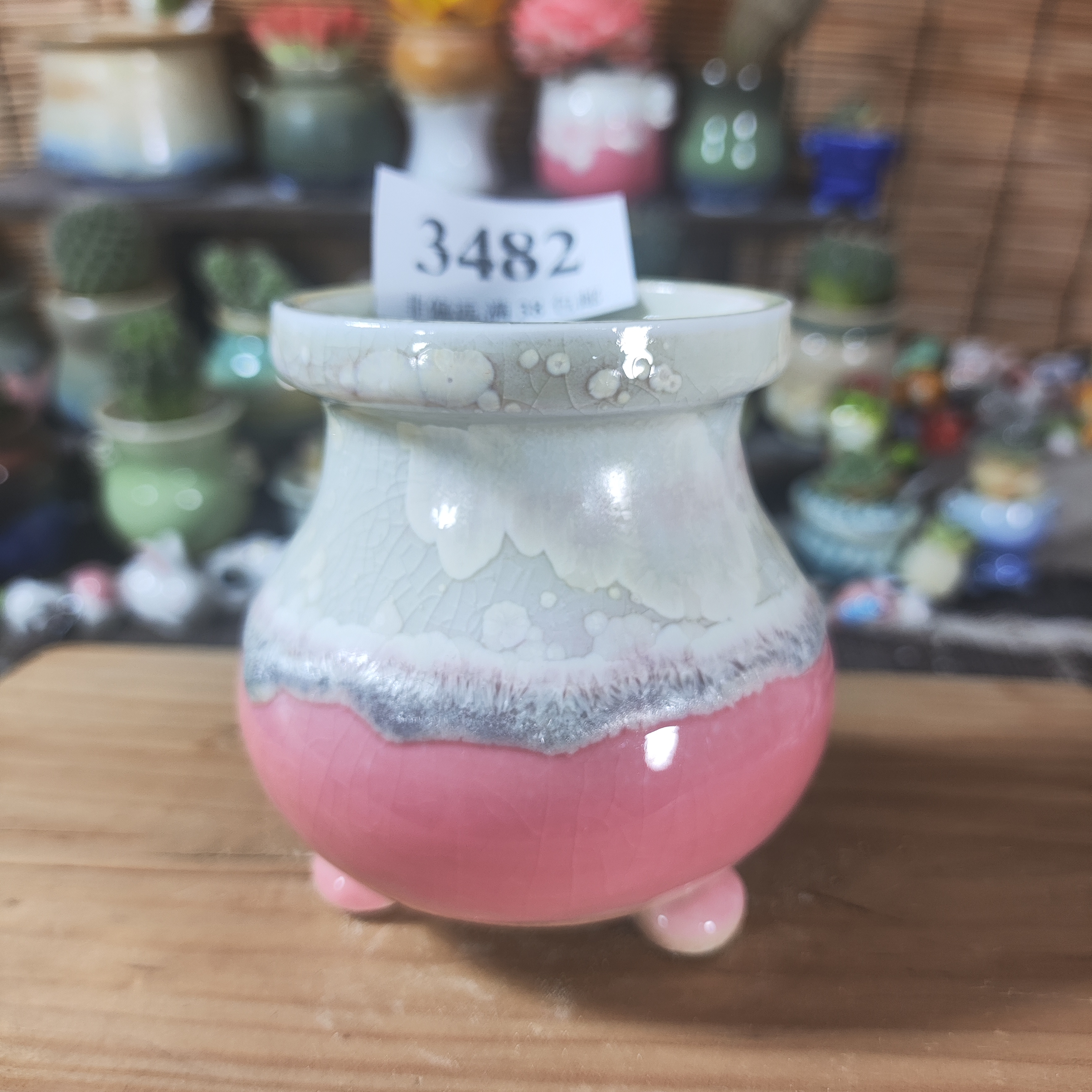 口5高7，3482手工创意多肉花盆摆件迷你多景德镇纯手工制做