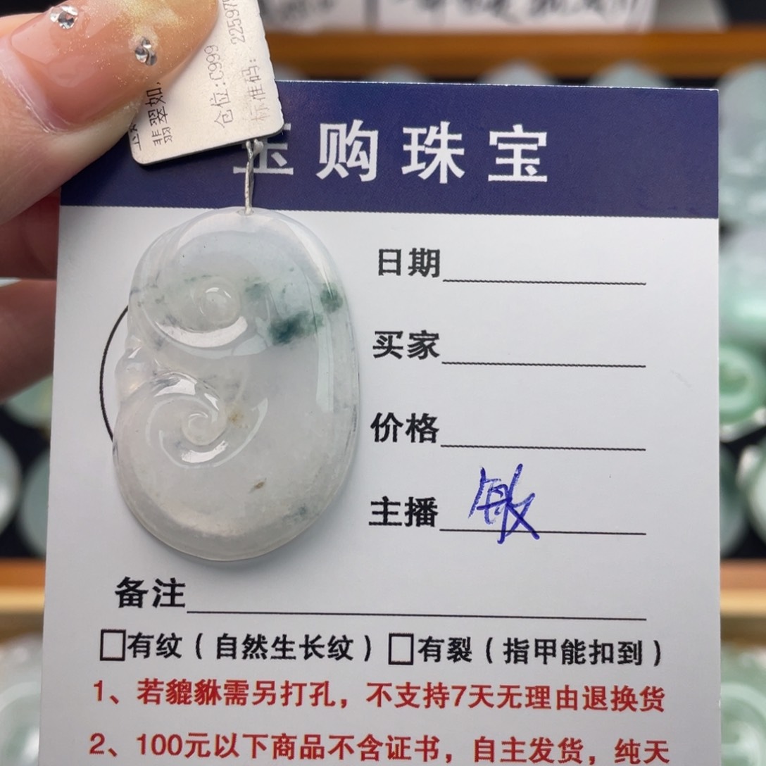 颈饰未镶嵌翡翠如意