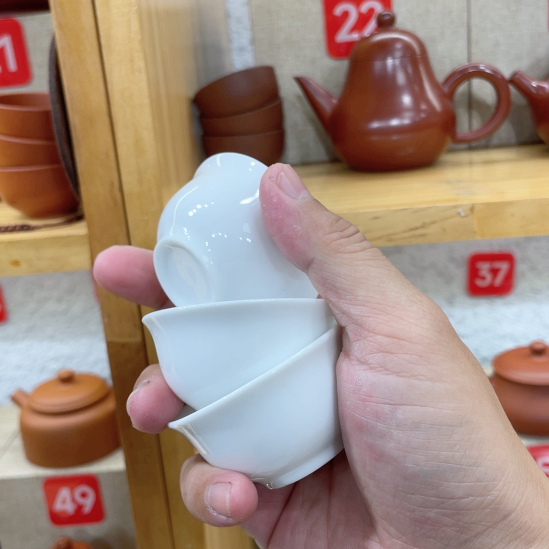 茶壶紫砂六个一组……白杯