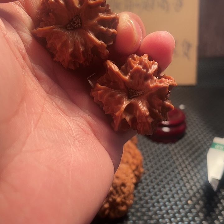 文玩核桃把件35mm野生龙门涧三棱