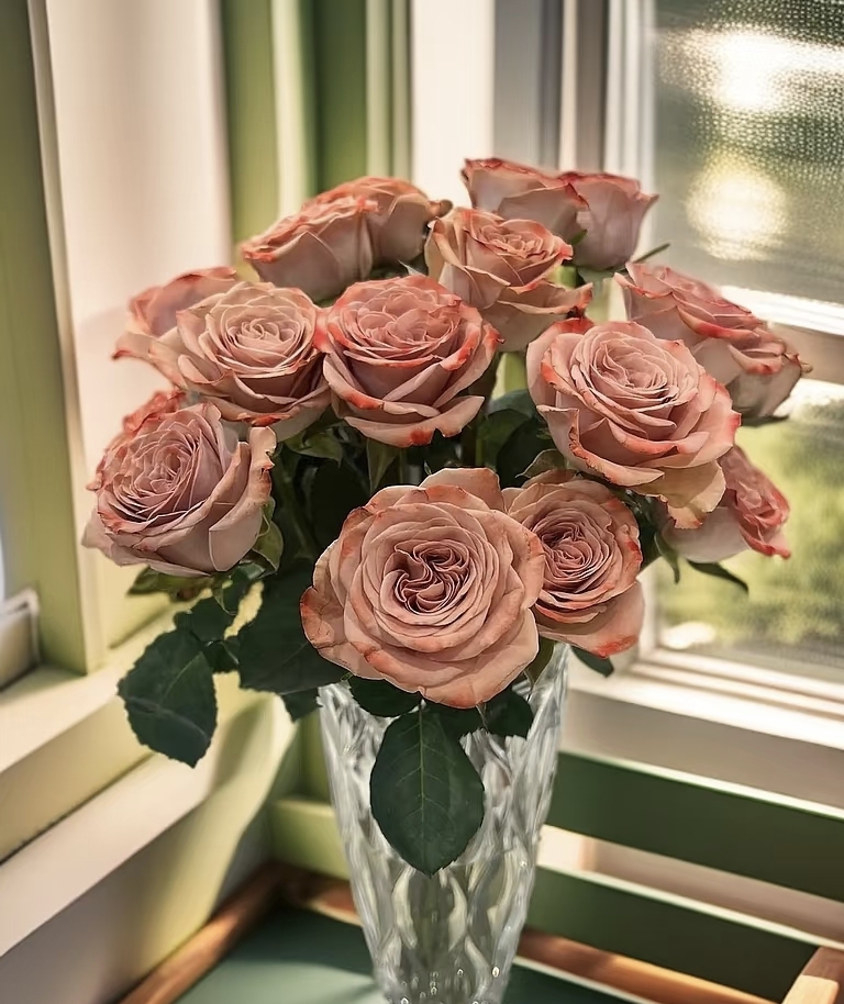 【卡布奇诺玫瑰】 云南基地直发 一单普通快递 两单升级冷链快递